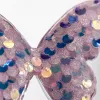 Pink sequined butterfly hair accessory, cute headwear for girls, sweet style decoration Application Scenario
